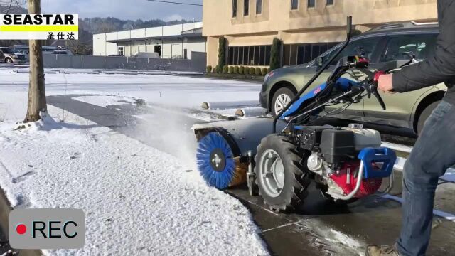 合肥BCS扫雪机 手扶式除雪设备 小区地面积雪清扫机械