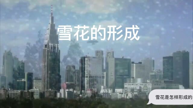 科学《雪花的形成》视频