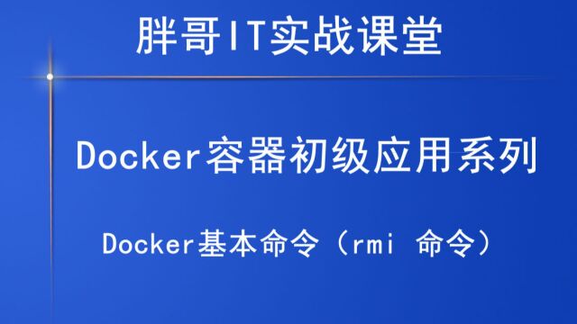 Docker基本命令(rmi 命令)下2