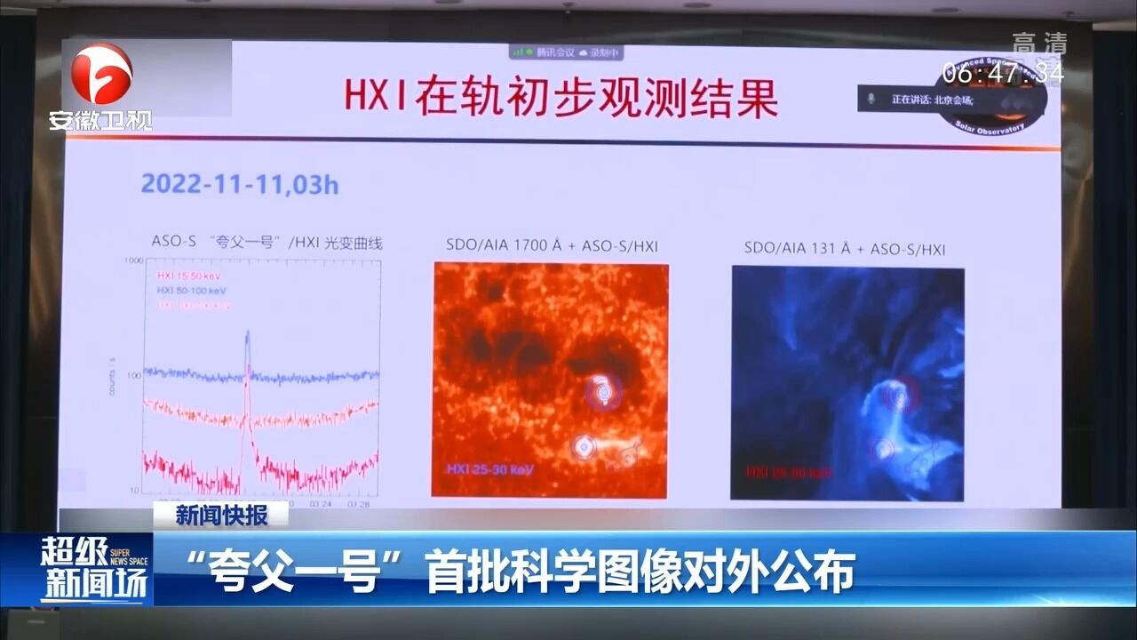 “夸父一号”首批科学图像对外公布