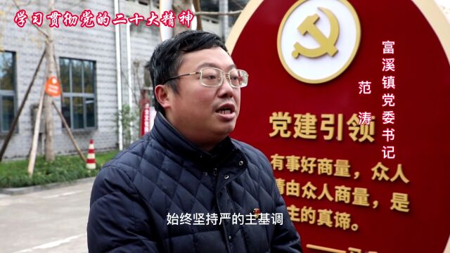 学习贯彻党的二十大精神 | 系列专访之对话富溪镇党委书记范涛