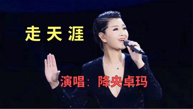 降央卓玛一曲《走天涯》,天籁嗓音,唱出游子流浪在外的思乡之情!