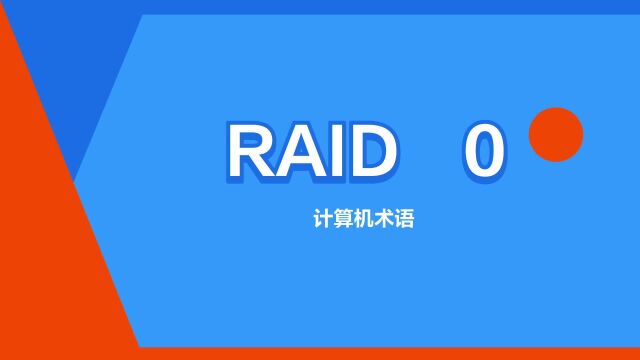 “RAID⠰”是什么意思?