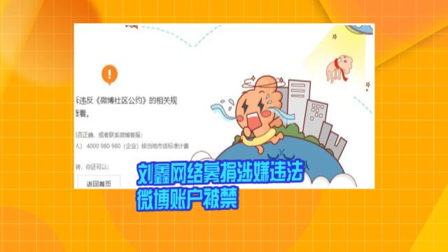 刘鑫网络募捐涉嫌违法 微博账户被禁