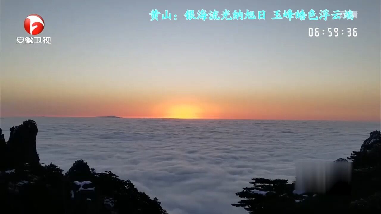 黄山:银海流光纳旭日,玉峰皓色浮云端