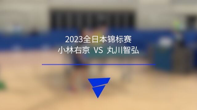 【2023全日本乒乓球锦标赛】小林右京VS丸川智弘