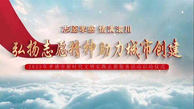 春日澴川 处处绽放“志愿红” ——2023年孝感市新时代文明实践志愿服务活动启动仪式侧记