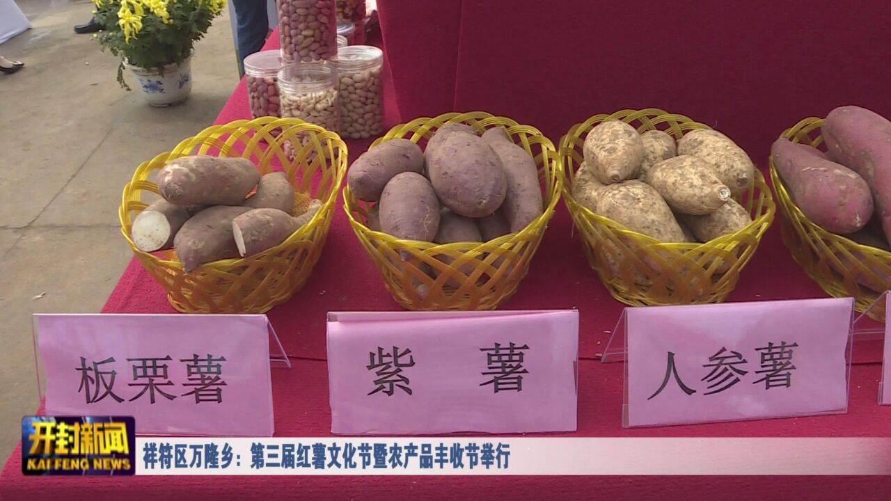 祥符区万隆乡:第三届红薯文化节暨农产品丰收节开幕