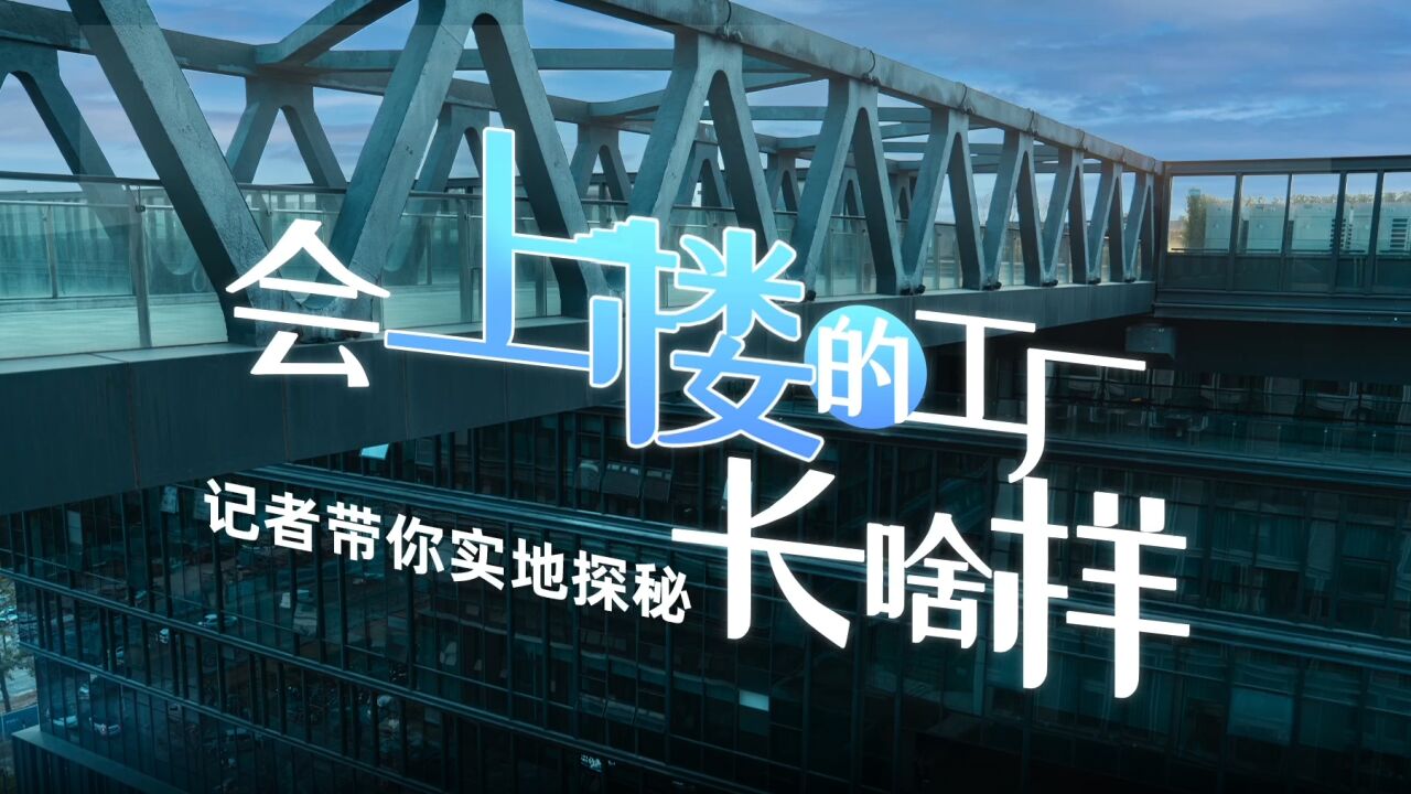 “工业上楼”彻底火了!记者实地探秘深圳炫酷七层工厂