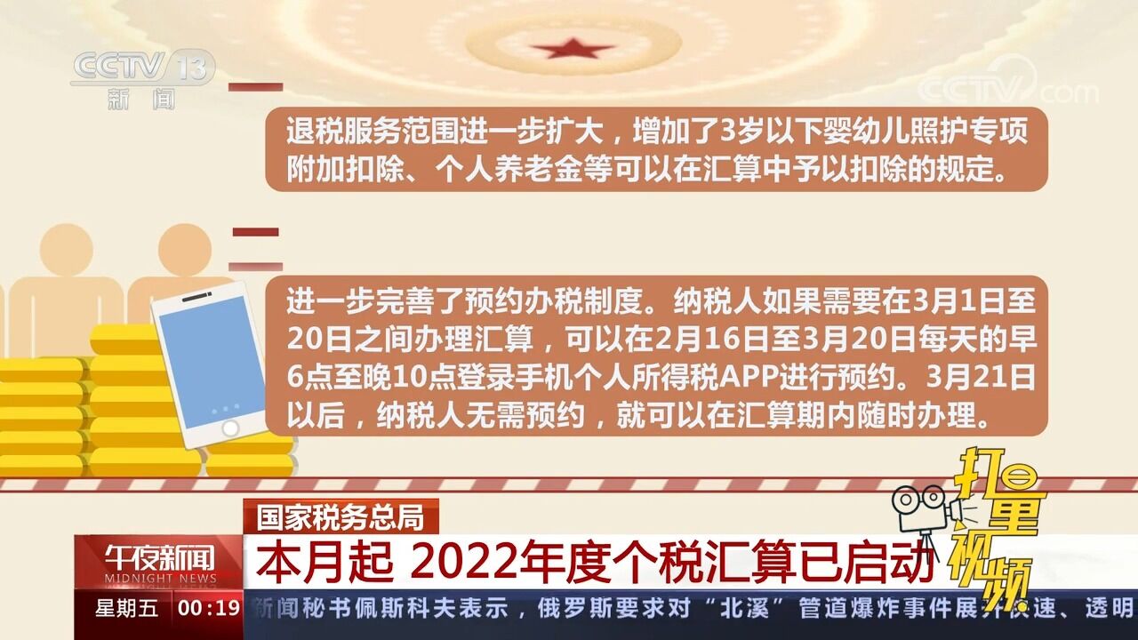 国家税务总局:本月起,2022年度个税汇算已启动,4方面发生变化