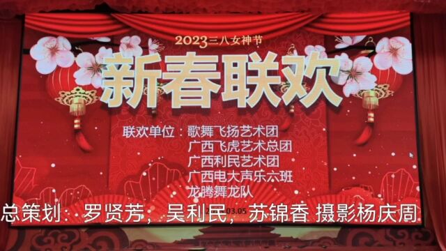 广西歌舞飞扬艺术团和广西利民艺术团联合策划组织五团大联欢圆满成功!