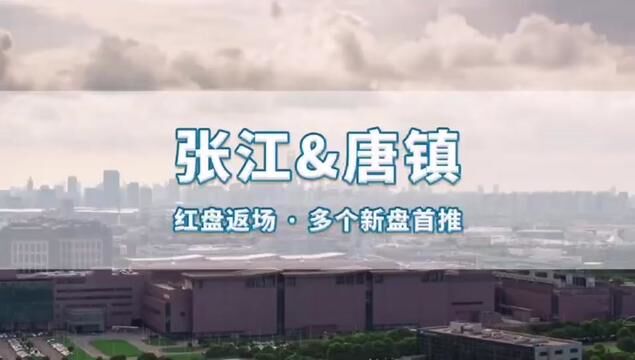 「张江&唐镇」产业“顶流”板块 红盘返场 多个新盘首推 !