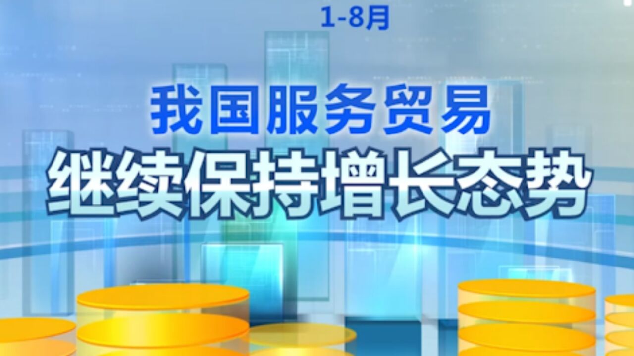 商务部:今年前8月中国服务贸易继续保持增长态势