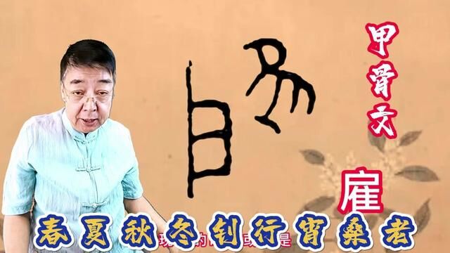 #甲骨文 #说文解字 #热点 #传承弘扬中国传统文化 雇字释义