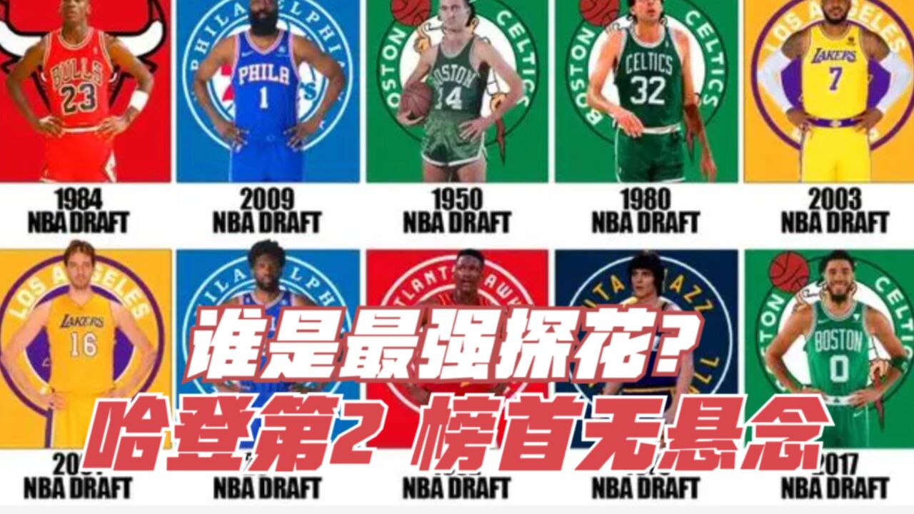 谁是NBA史上最强探花秀?美媒评前20名单:恩比德第7 哈登排第2