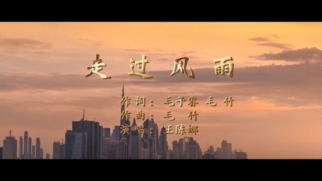 走过风雨(毛子睿 毛竹词 毛竹曲 王陈娜演唱)