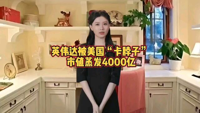 英伟达被美国“卡脖子” 市值蒸发4000亿