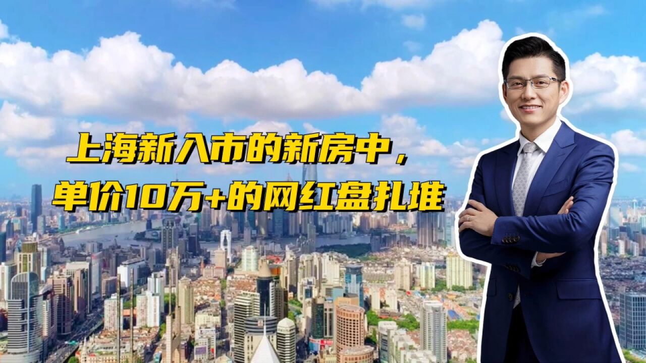 上海新入市的新房中,单价10万+的网红盘扎堆,能让楼市热起来吗?