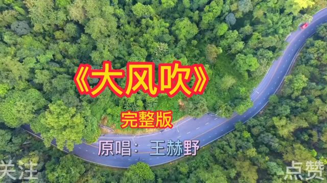 抖音最火歌曲《大风吹》完整版,原唱:王赫野 最美自然风光