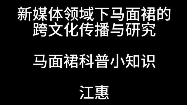 至诚网新2023届毕设 马面裙科普小知识 演示