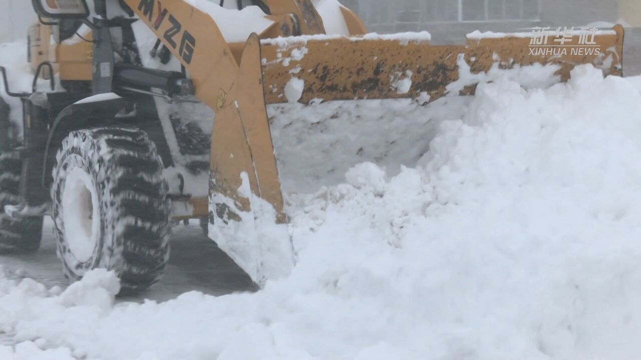 内蒙古奈曼旗:设施农业区积极应对暴雪侵袭