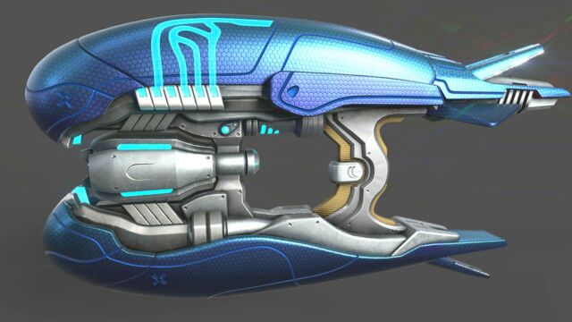 【3dmax教程】光晕等离子步枪模型制作教程.零基础武器建模教程