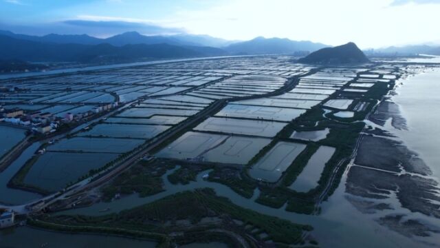 俯瞰台州三门美丽乡村:山川与大海,古朴与现代