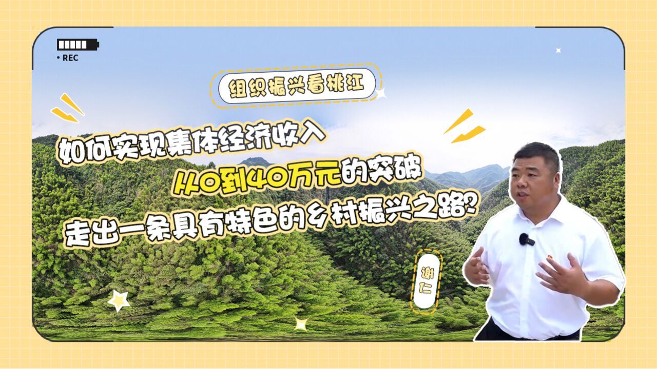 如何实现集体经济收入从零到40万元的突破,走出一条具有特色的乡村振兴之路?