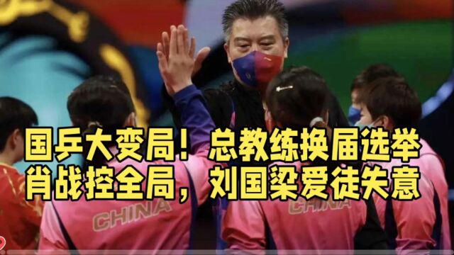 国乒大变局!总教练换届选举肖战控全局,刘国梁爱徒失意