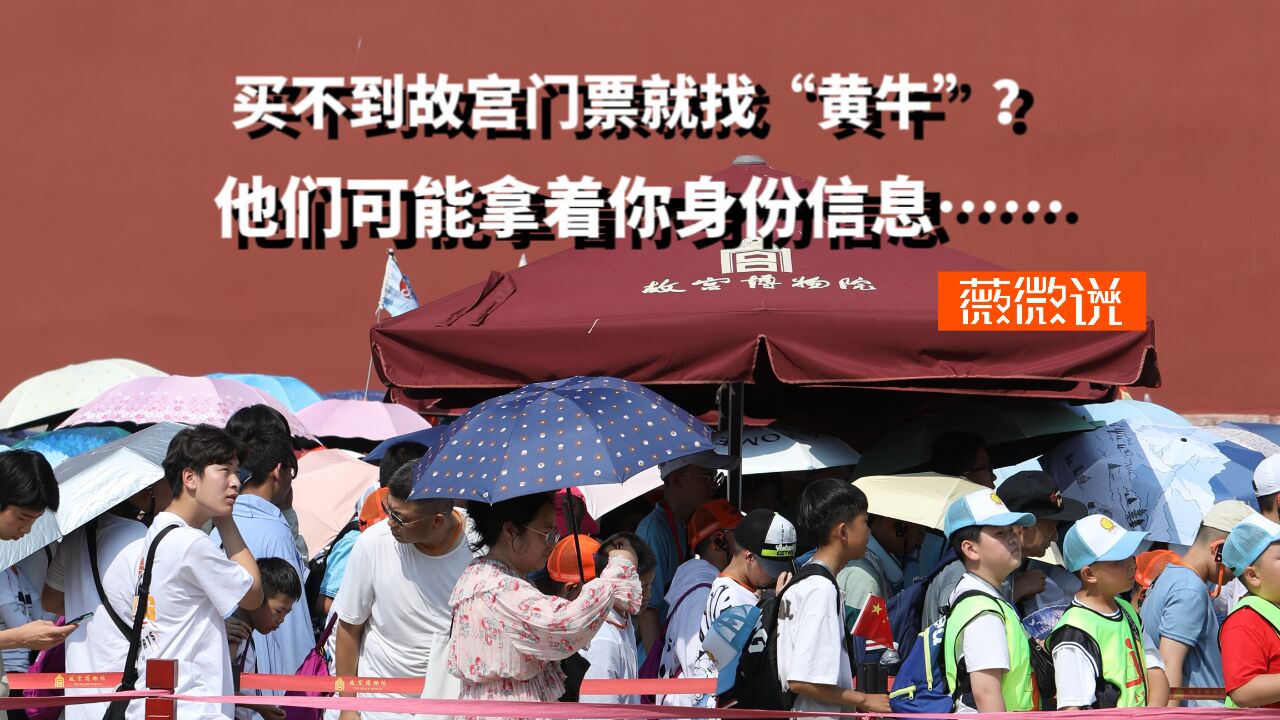 买不到故宫门票就找“黄牛”?他们可能拿着你的身份信息……