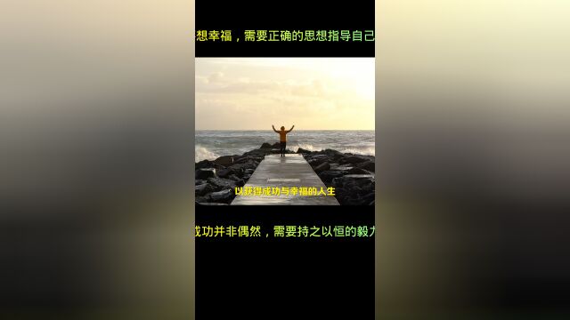 幸福需要自己努力去获取