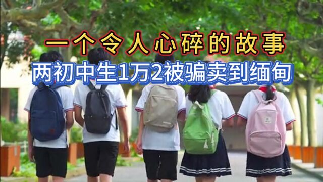 两初中生1万2被骗卖到缅甸