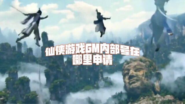 仙侠游戏GM内部号在哪里申请