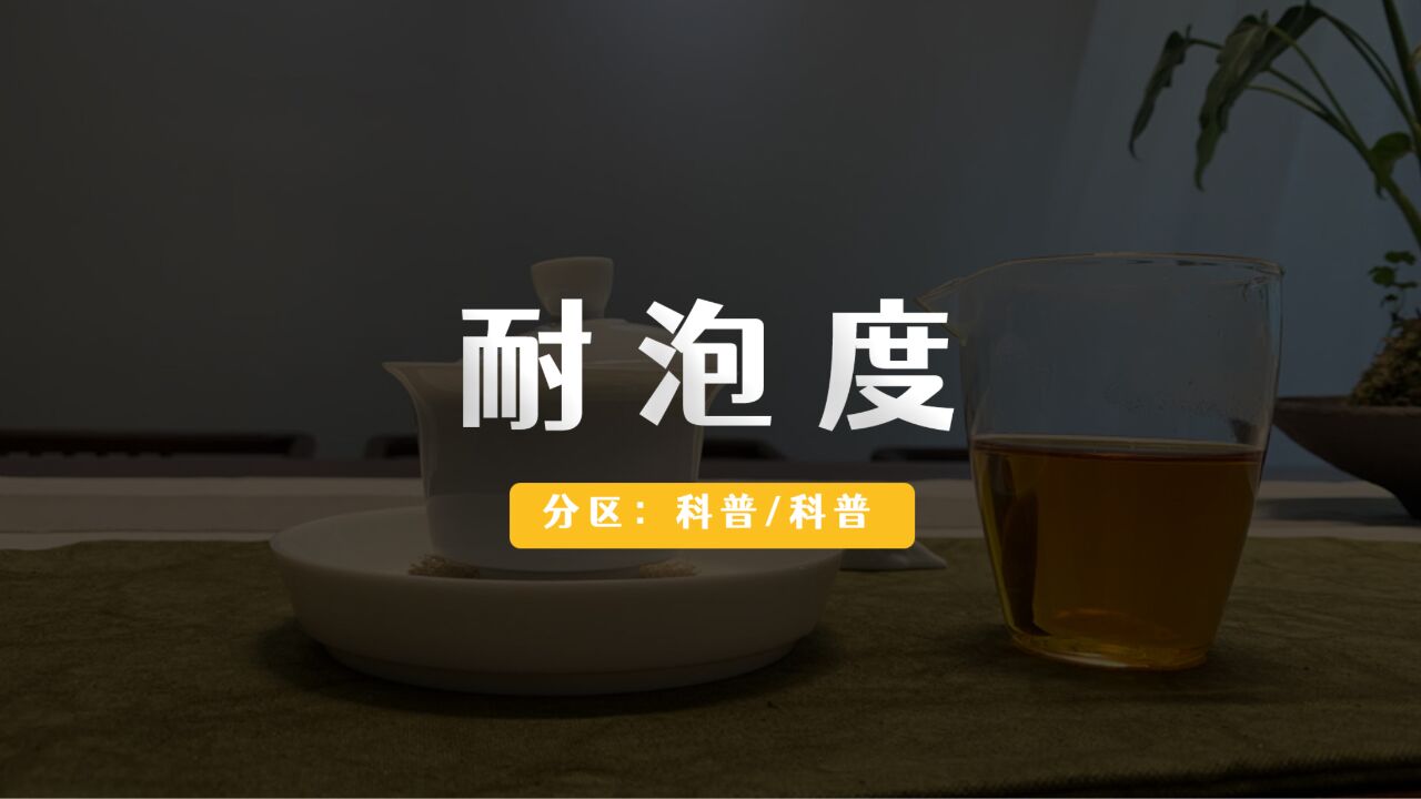 影响一泡茶耐泡度的三个因素