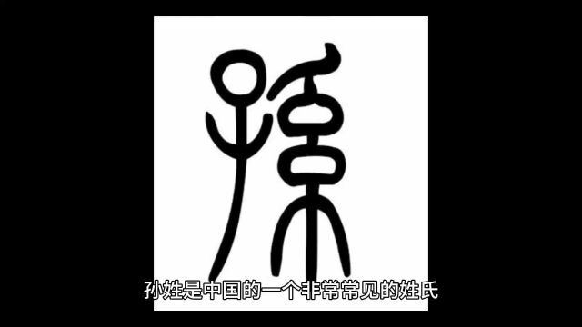 百家姓氏讲坛之孙氏起源