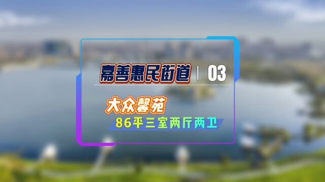 嘉善城东惠民街道大众馨苑,86平能做三房两卫吗?