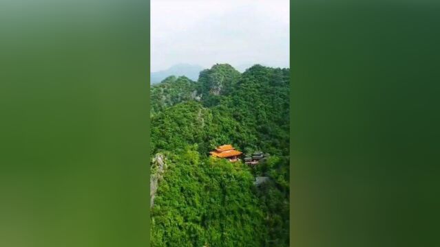 美丽的鹿峰山 玉林旅游 美景