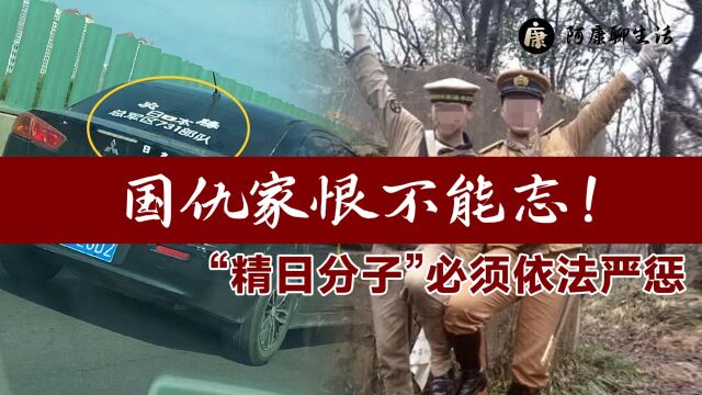 国仇家恨不能忘!民族败类遭人唾弃,“精日分子”必须依法严惩