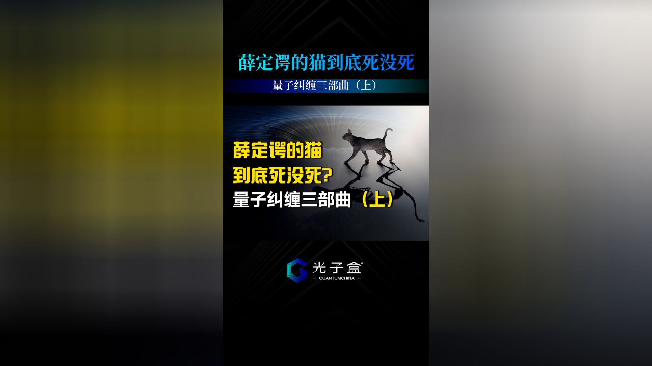 薛定谔的猫到底死没死? 量子纠缠三部曲(上)