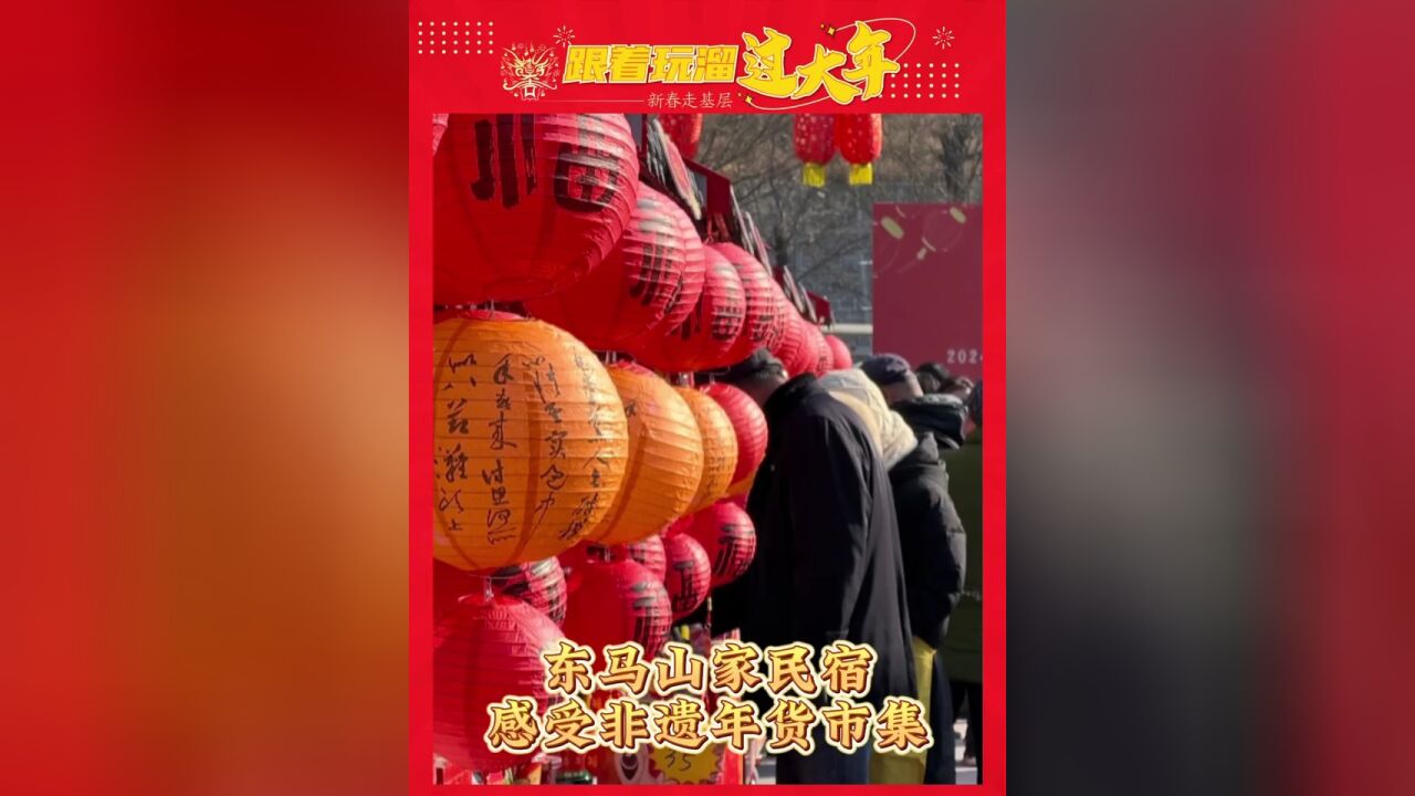 玩溜过大年|东马山家民宿感受非遗年货市集