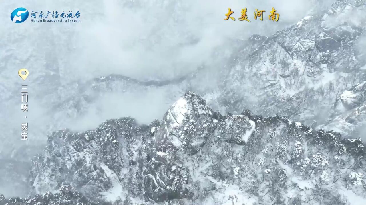 三门峡灵宝:满树“冰花”美如仙境