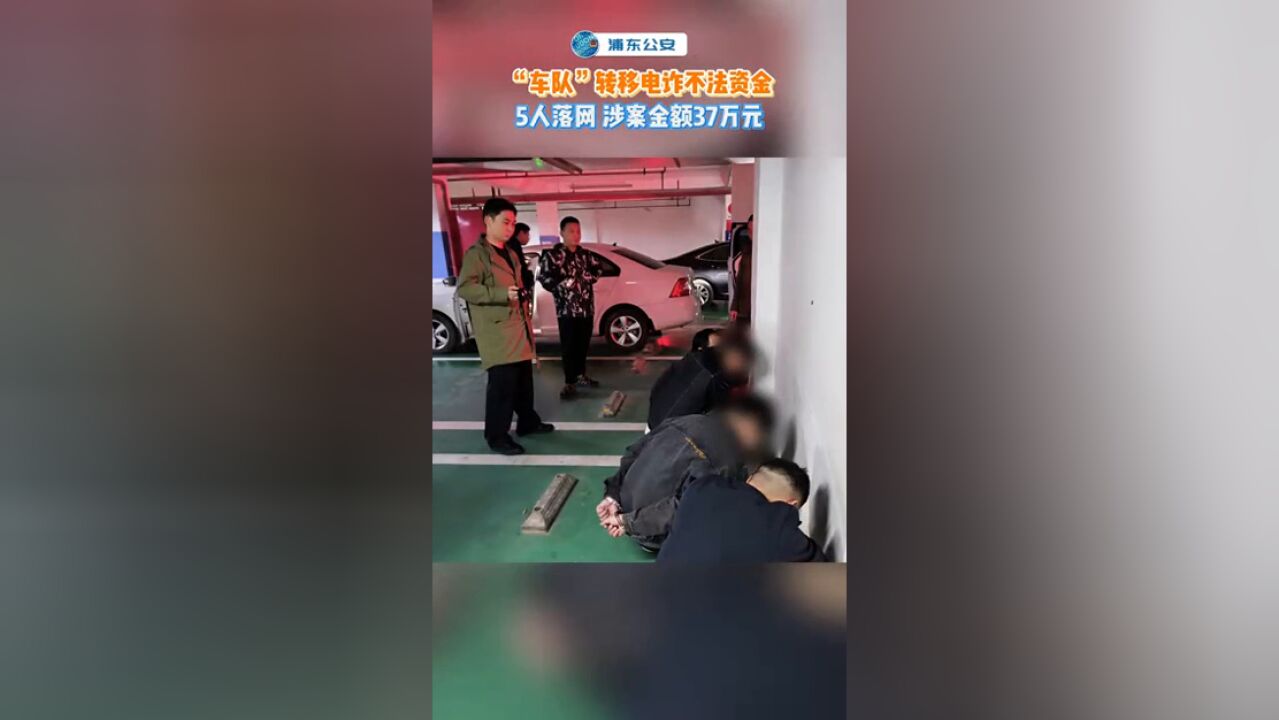 “5人车队”落网,浦东警方捣毁一个电诈资金转移犯罪团伙