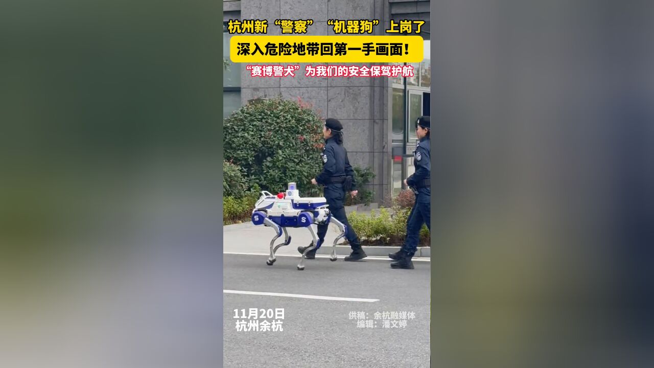 “赛博警犬”能为复杂环境下的执法提供精准支援