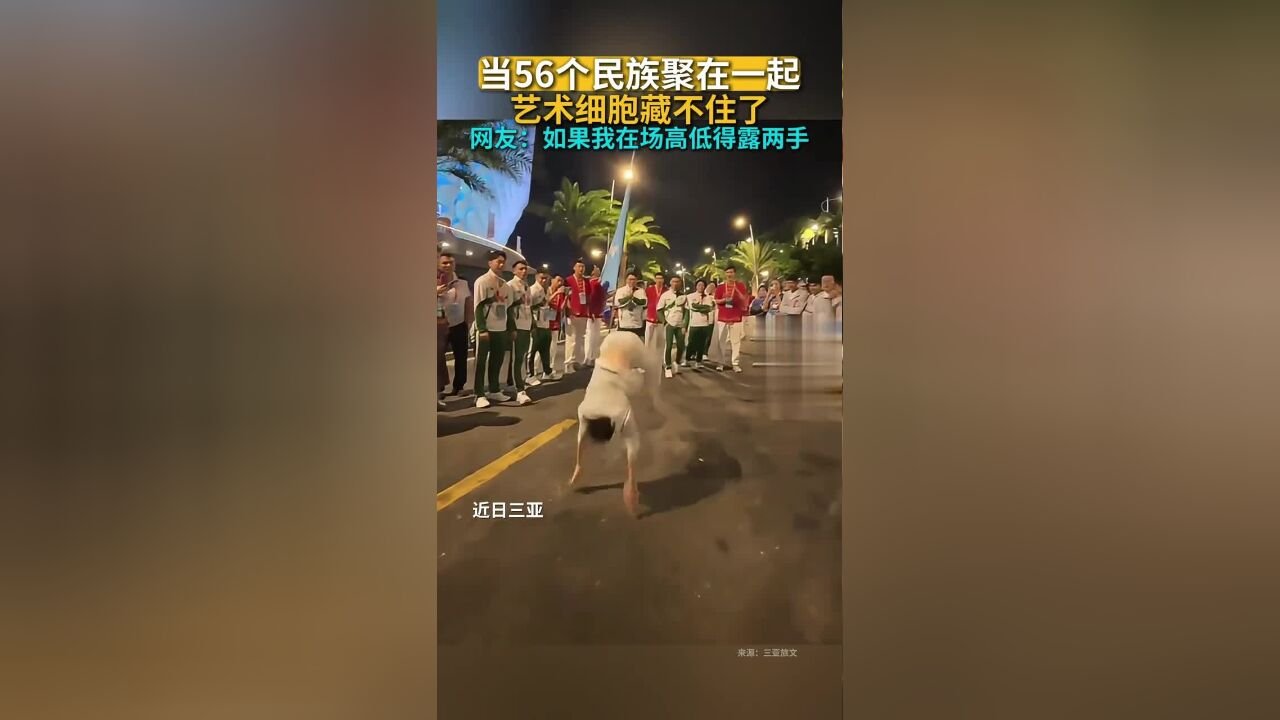 当56个民族聚在一起!艺术细胞藏不住了!网友:如果我在场高低得露两手!