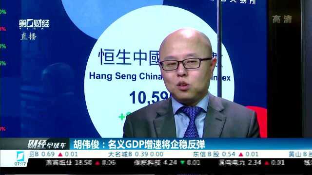 胡伟俊:短期看好消费 5G等板块