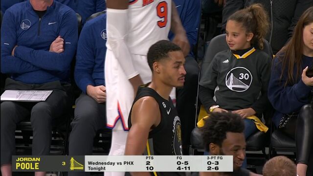 NBA常规赛：尼克斯vs勇士第4节原声解说回放