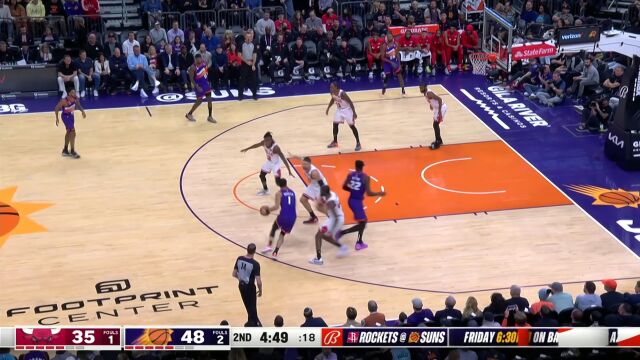 平地起惊雷 艾顿接布克妙传滞空暴扣打懵怀特