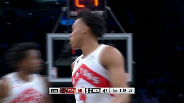 NBA常规赛：猛龙vs篮网皓篮球解说全场回放