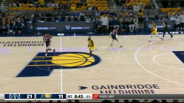 NBA赛场第一球！马图林突破打板抛投命中