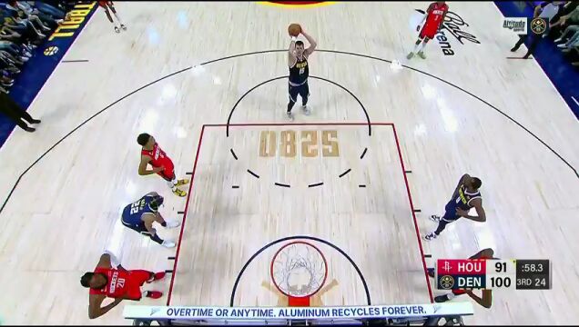NBA常规赛：火箭vs掘金中文解说全场回放